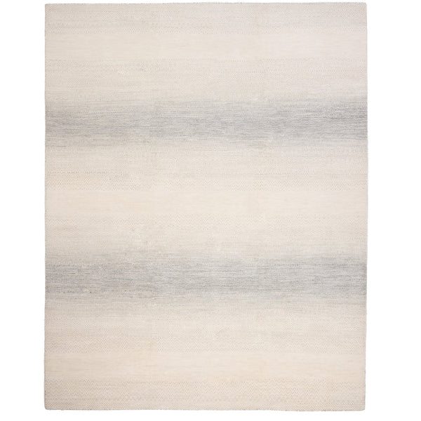 Capel Rugs Henley Hand-knotted Area Rug - Modern Organic Design With Ombre Effect In Neutral Tones For Any Room Alabaster, White 100% Wool 1300rs05000800630