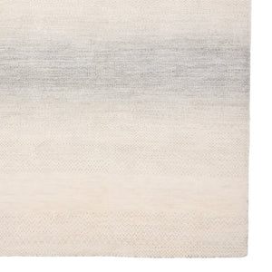 Capel Rugs Henley Hand-knotted Area Rug - Modern Organic Design With Ombre Effect In Neutral Tones For Any Room Alabaster, White 100% Wool 1300rs05000800630