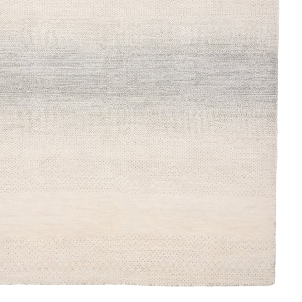 Capel Rugs Henley Hand-knotted Area Rug - Modern Organic Design With Ombre Effect In Neutral Tones For Any Room Alabaster, White 100% Wool 1300rs05000800630