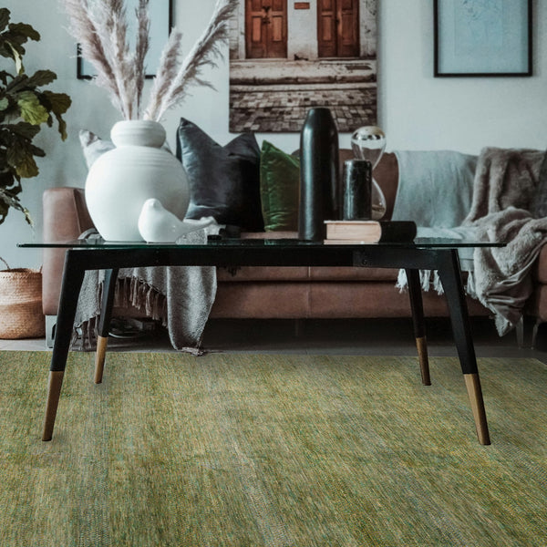 Capel Rugs Heath Hand-knotted Rug: Modern Heirloom Design From India, Perfect For Any Interior Style Spaces Jade, Gray 70% Wool 30% Viscose 1301rs05000800220