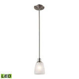 Jackson 4'' Wide 1-Light Mini Pendant - Brushed Nickel - Includes LED Bulb 1301PS/20-LED Thomas