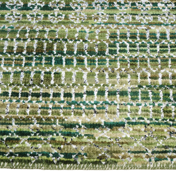 Capel Rugs Veld Hand-knotted Area Rug: Modern Black And White Pattern Inspired By Traditional Pampa Design Grass, Black 70% Wool 30% Viscose 1302rs07060906250