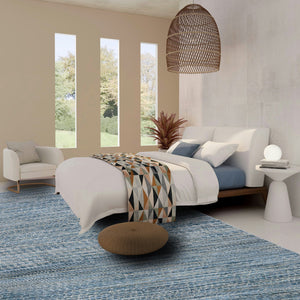 Capel Rugs Veld Hand-knotted Area Rug: Modern Black And White Pattern Inspired By Traditional Pampa Design Sky, Black 70% Wool 30% Viscose 1302rs09001200450