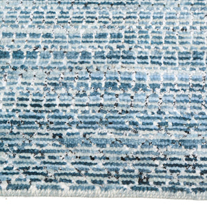 Capel Rugs Veld Hand-knotted Area Rug: Modern Black And White Pattern Inspired By Traditional Pampa Design Sky, Black 70% Wool 30% Viscose 1302rs09001200450