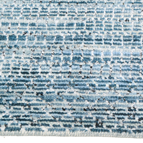 Capel Rugs Veld Hand-knotted Area Rug: Modern Black And White Pattern Inspired By Traditional Pampa Design Sky, Black 70% Wool 30% Viscose 1302rs09001200450