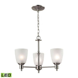 Jackson 20'' Wide 3-Light Chandelier - Brushed Nickel - Includes LED Bulb 1303CH/20-LED Thomas