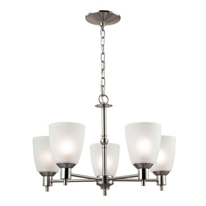 Jackson 22'' Wide 5-Light Chandelier - Brushed Nickel 1305CH/20 Thomas