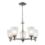 Jackson 22'' Wide 5-Light Chandelier - Brushed Nickel 1305CH/20 Thomas