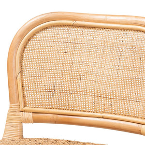 Baxton Studio bali Modern Bohemian Natural Brown Rattan Bar Stool - Handcrafted Comfort for Stylish Spaces Adrena-Rattan-BS