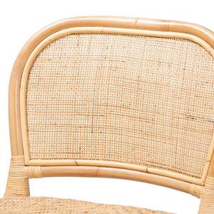 Baxton Studio bali Modern Bohemian Rattan Counter Stool - Artisan-Made, Fully Assembled, Unique Tropical Design Adrena-Rattan-CS