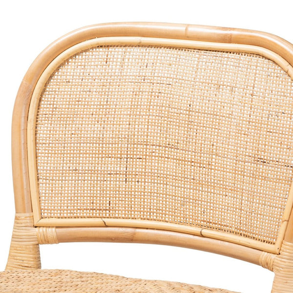Baxton Studio bali Modern Bohemian Rattan Counter Stool - Artisan-Made, Fully Assembled, Unique Tropical Design Adrena-Rattan-CS