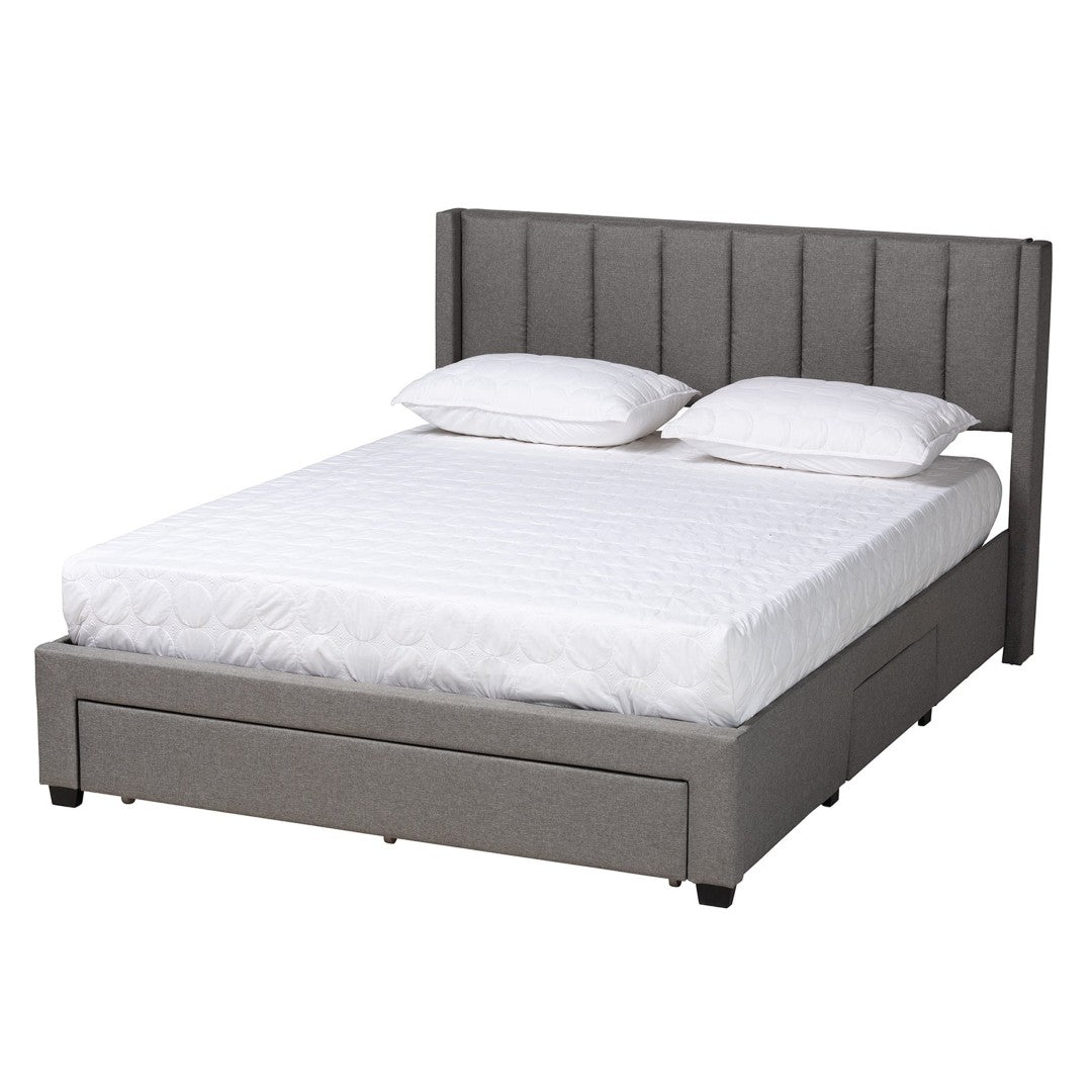 Baxton Studio Coronado Storage Platform Bed - Thumbnail 3