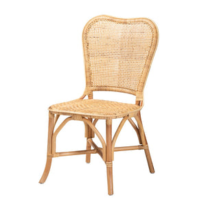 Baxton Studio bali Bali Irene Rattan Dining Chair - Handcrafted Modern Bohemian Style for Coastal and Eclectic Spaces Irene-Rattan-DC
