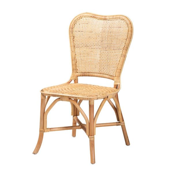 Baxton Studio bali Bali Irene Rattan Dining Chair - Handcrafted Modern Bohemian Style for Coastal and Eclectic Spaces Irene-Rattan-DC