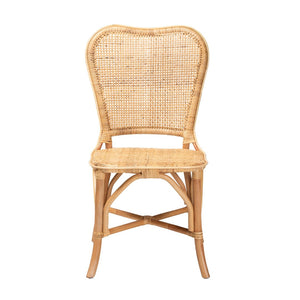 Baxton Studio bali Bali Irene Rattan Dining Chair - Handcrafted Modern Bohemian Style for Coastal and Eclectic Spaces Irene-Rattan-DC