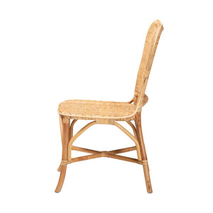 Baxton Studio bali Bali Irene Rattan Dining Chair - Handcrafted Modern Bohemian Style for Coastal and Eclectic Spaces Irene-Rattan-DC