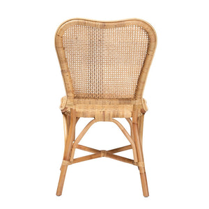 Baxton Studio bali Bali Irene Rattan Dining Chair - Handcrafted Modern Bohemian Style for Coastal and Eclectic Spaces Irene-Rattan-DC