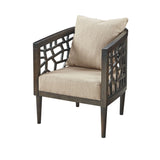 INK+IVY Crackle Mid-Century Accent Chair II100-0168 Tan