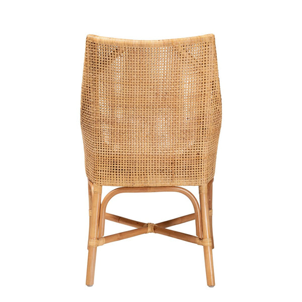 Baxton Studio bali Bella Modern Bohemian Rattan Dining Chair – Handcrafted, Comfortable, and Stylish for All Interiors Bella-Rattan-DC