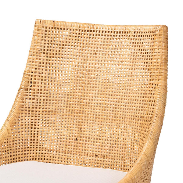 Baxton Studio bali Bella Modern Bohemian Rattan Dining Chair – Handcrafted, Comfortable, and Stylish for All Interiors Bella-Rattan-DC