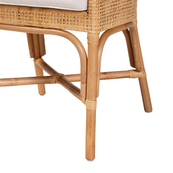 Baxton Studio bali Bella Modern Bohemian Rattan Dining Chair – Handcrafted, Comfortable, and Stylish for All Interiors Bella-Rattan-DC