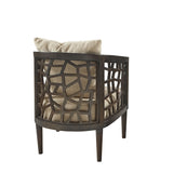 INK+IVY Crackle Mid-Century Accent Chair II100-0168 Tan