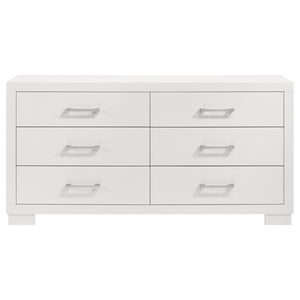 English Elm Tokyo White 5-Piece Platform Bedroom Set: Modern Minimalist Design With Ample Storage & Elegance B062S00977-GIGA