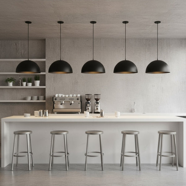 English Elm 24 Inch Matte Black Led Pendant with Etched Glass Diffuser for Dining or Kitchen B370P399378