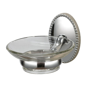 Soap Dish Holder - Chrome and Glass 131-015 Elk Home