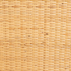 Baxton Studio bali Monaco Modern Bohemian Dining Chair - Oak Brown Mahogany & Natural Rattan - Timeless Elegance Monaco-Rattan-DC