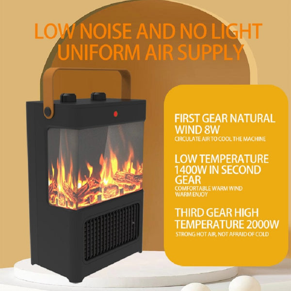 English Elm Electric Fireplace Heater with 3d Led Flame Effect 1500w Portable Indoor Warmth W2710P223281