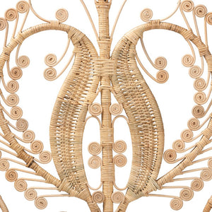 Baxton Studio bali Caelinus Modern Bohemian Natural Rattan Queen Standalone Headboard - Effortless Style & Warmth HB002-Rattan-HB-Queen