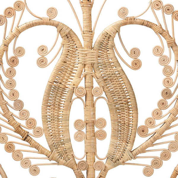 Baxton Studio bali Caelinus Modern Bohemian Natural Rattan Queen Standalone Headboard - Effortless Style & Warmth HB002-Rattan-HB-Queen