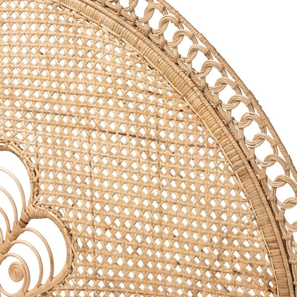 Baxton Studio bali Marlette Queen Headboard - Handcrafted Natural Rattan, Modern Bohemian Design for Cozy Interiors HB005-Rattan-HB-Queen