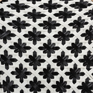 Baxton Studio bali Ambre Bistro Chair Set - Elegant French Black & White Rattan for Patio or Home Décor, 2-Piece Set BC003-Rattan-DC