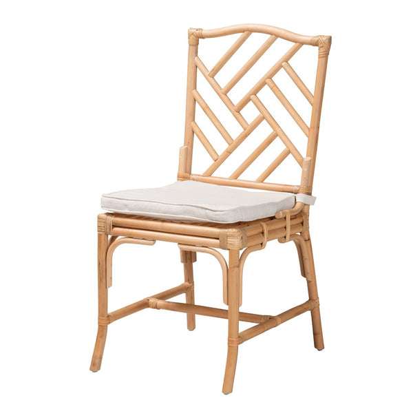 Baxton Studio bali Rio Modern Bohemian Rattan Dining Chair - Handcrafted Comfort & Style for Coastal Interiors Rio-Rattan-DC