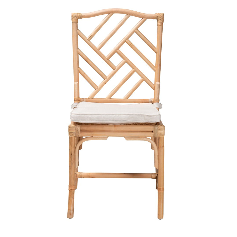 Baxton Studio bali Rio Modern Bohemian Rattan Dining Chair - Handcrafted Comfort & Style for Coastal Interiors Rio-Rattan-DC