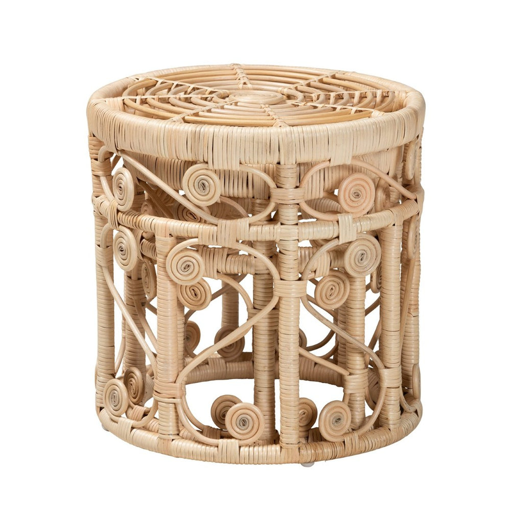 Baxton Studio bali Bali Modern Bohemian Rattan Nesting End Table Set - Unique Handcrafted Design for Any Room RT010-Rattan-Nesting Table