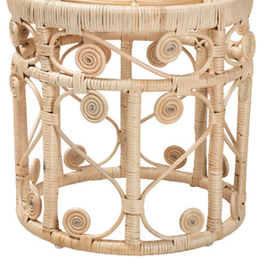 Baxton Studio bali Bali Modern Bohemian Rattan Nesting End Table Set - Unique Handcrafted Design for Any Room RT010-Rattan-Nesting Table