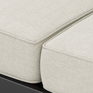 English Elm Christopher Knight Home® - Maya Bay Mp1 Loveseat – Stylish Black Frame With Plush Beige Cushions For Ultimate Outdoor Comfort N775P243373B