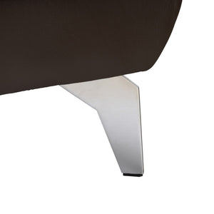 Baxton Studio Baxton Modern Full Leather Sectional Sofa with Right-Facing Chaise for Stylish Living Spaces Townsend Brown LSG6001L-Sectional-Full Leather-Brown-Dakota 05