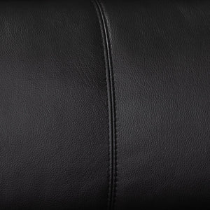 Baxton Studio Baxton Studio Modern Black Full Leather Sectional Sofa with Right Chaise & Adjustable Headrests LSG6002L-Sectional-Full Leather-Black-Dakota 06