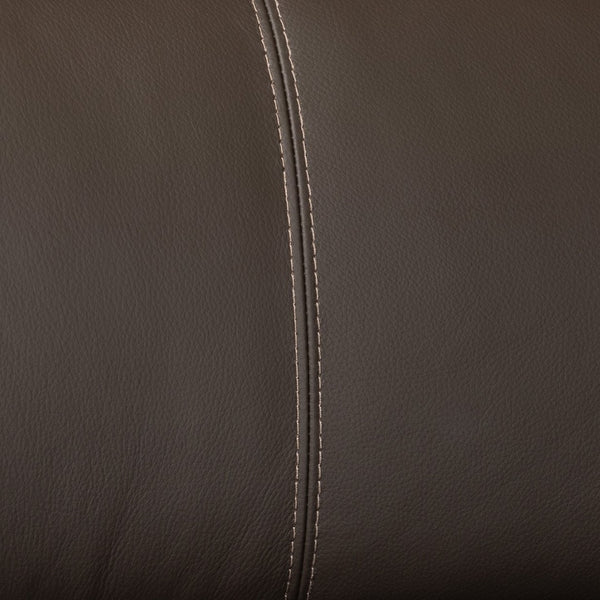 Baxton Studio Baxton Studio Reverie Modern Full Leather Sectional Sofa with Right-Facing Chaise for Cozy Living LSG6002L-Sectional-Full Leather-Brown-Dakota 05