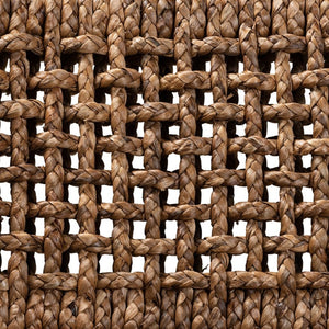 Baxton Studio bali Bali Alise Modern Bohemian Dark Brown Mahogany & Seagrass Counter Stool for Coastal Elegance Alise-Mahogany-Cushion-CS