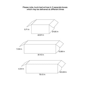 English Elm Wiley Rustic Weathered Brown Twin-Over-Full Bunk Bed With Ladder - Perfect For Cozy Spaces B062S00983-GIGA