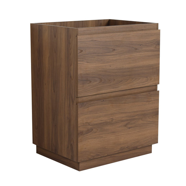 English Elm 24" Engineered Wood Bathroom Vanity with Dual Drawers, Freestanding Storage Cabinet, 24" x 18" x 35" Brown W1972P188244