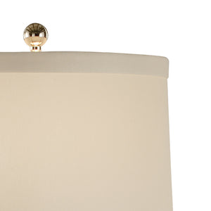 Wildwood Shell Capiz Urn Lamp With Translucent Pearl Shells On Acrylic Base, Off-White Shade, Coastal Glow 13132