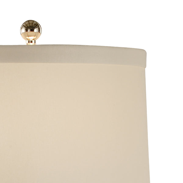 Wildwood Shell Capiz Urn Lamp With Translucent Pearl Shells On Acrylic Base, Off-White Shade, Coastal Glow 13132