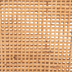 Baxton Studio Lingga Modern Bohemian Dark Brown Mahogany Wood and Natural Rattan Counter Stool