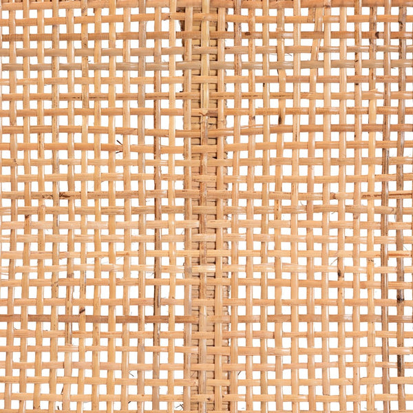 Baxton Studio bali Abelia Modern Bohemian Rattan and Mahogany Wood Accent Bench for Stylish Home Decor Short Abelia-Wooden-Bench-Small